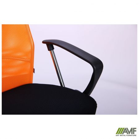 Фото 16 - Кресло АЭРО HB Line Color сиденье Сетка чёрная,Неаполь N-20/спинка Сетка оранжевая, вст.Неаполь N-20 