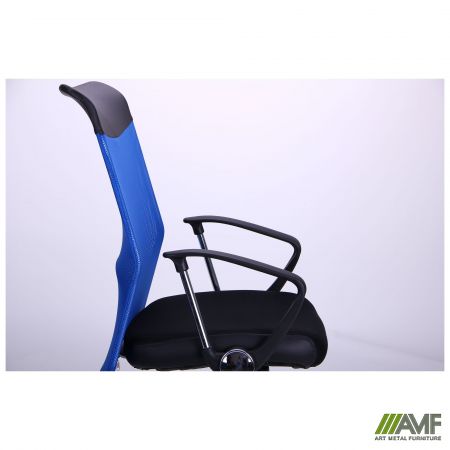 Фото 7 - Кресло АЭРО HB Line Color сиденье Сетка чёрная,Неаполь N-20/спинка Сетка синяя, вставка Неаполь N-20 