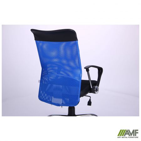 Фото 8 - Кресло АЭРО HB Line Color сиденье Сетка чёрная,Неаполь N-20/спинка Сетка синяя, вставка Неаполь N-20 