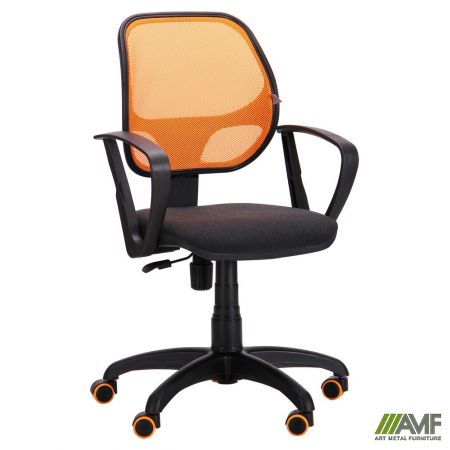 Фото 2 - Кресло Бит Color/АМФ-7 сиденье А-2/спинка Сетка оранжевая 