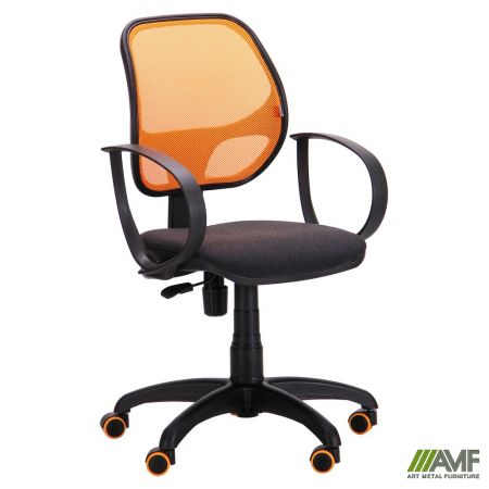 Фото 1 - Кресло Бит Color/АМФ-8 сиденье А-2/спинка Сетка оранжевая 
