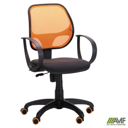 Фото 2 - Кресло Бит Color/АМФ-8 сиденье А-2/спинка Сетка оранжевая 