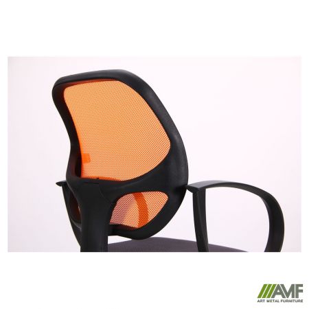 Фото 12 - Кресло Бит Color/АМФ-8 сиденье Сетка серая/спинка Сетка оранжевая 