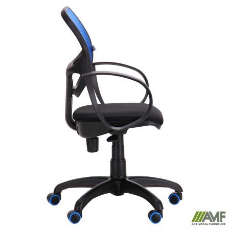 Фото 4 - Кресло Бит Color/АМФ-8 сиденье Сетка черная/спинка Сетка синяя 