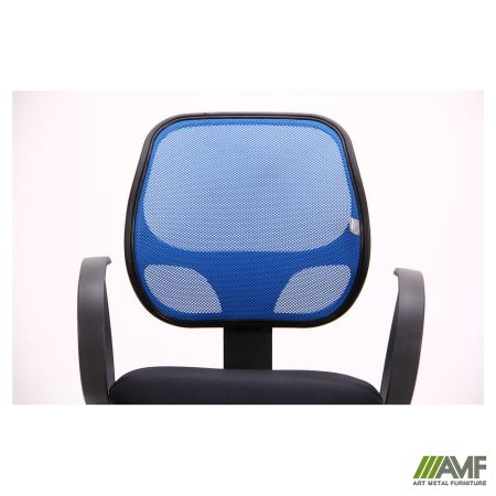 Фото 6 - Кресло Бит Color/АМФ-8 сиденье Сетка черная/спинка Сетка синяя 