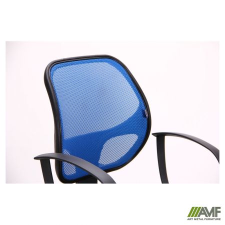Фото 7 - Крісло Біт Color / АМФ-8 сидіння Сітка чорна / спинка Сітка синя 