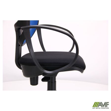 Фото 9 - Крісло Біт Color / АМФ-8 сидіння Сітка чорна / спинка Сітка синя 