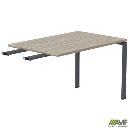 Фото 1 - Элемент стола составного с удлиненными перемычками SIG-370 (800х800х750мм) Черный графит/Вяз Либерти 