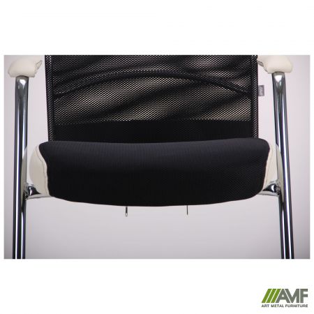 Фото 7 - Кресло Аэро CF хром сиденье сетка Черная, Неаполь N-50/Спинка сетка черная/подлокотники Неаполь N-50
