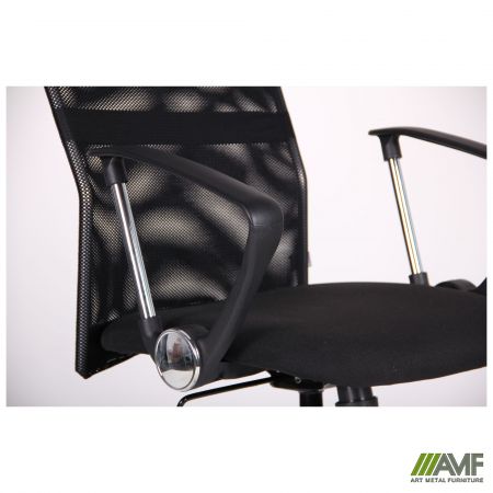 Фото 9 - Кресло Ultra Хром сиденье С-1/спинка Сетка черная, вставка Скаден черный