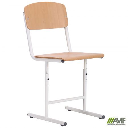 Фото 1 - Стілець Шкільний регульований, 4-6 ростова група, чорний лак бук 