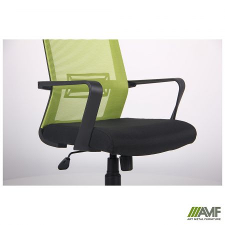 Фото 7 - Кресло Neon HR сиденье Саванна Black 19/спинка Сетка салатовая