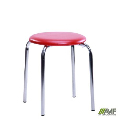 Фото 1 - Табурет Софи хром Скаден коричневый со штрихкодом ЕAN