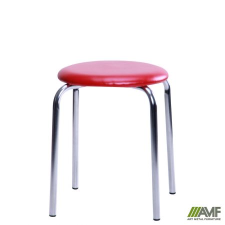 Фото 2 - Табурет Софи хром Скаден коричневый со штрихкодом ЕAN