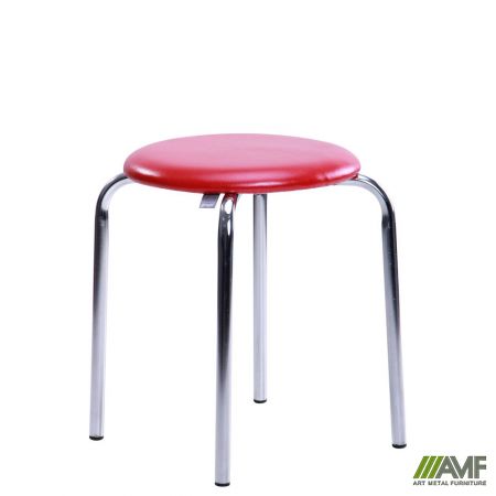 Фото 3 - Табурет Софи хром Скаден коричневый со штрихкодом ЕAN