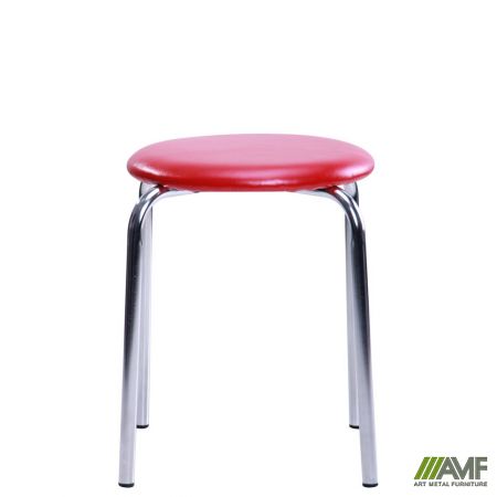 Фото 4 - Табурет Софи хром Скаден коричневый со штрихкодом ЕAN