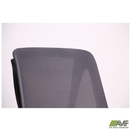 Фото 10 - Крісло Nickel Black сидіння Сідней-20/спинка Сітка SL-16 сіра 