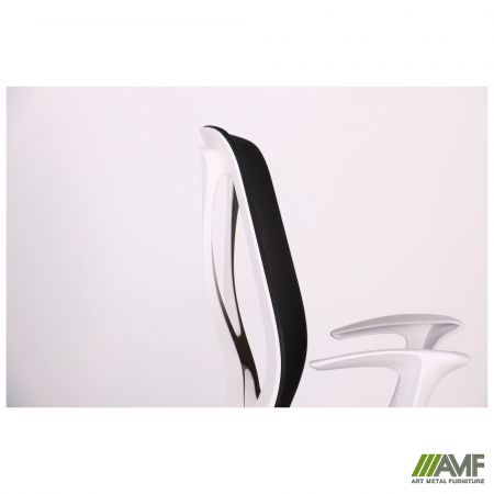 Фото 12 - Кресло Nickel White сиденье Сидней-07/спинка Сетка SL-00 черная 