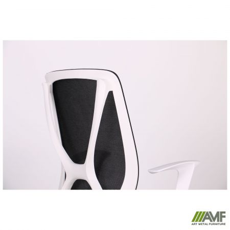 Фото 15 - Кресло Nickel White сиденье Сидней-07/спинка Сетка SL-00 черная 