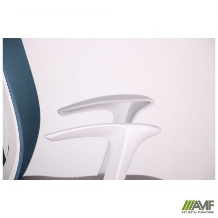 Фото 14 - Кресло Nickel White сиденье Сидней-05/спинка Сетка SL-18 аквамарин 