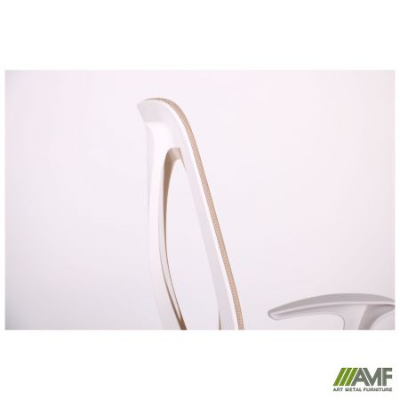 Фото 11 - Кресло Nickel White сиденье Сидней-09/спинка Сетка SL-02 беж 