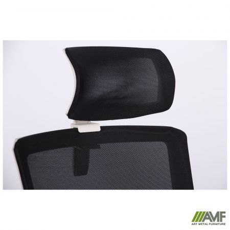 Фото 15 - Кресло Uran White HR сиденье Сидней-07/спинка Сетка HY-100 черная 