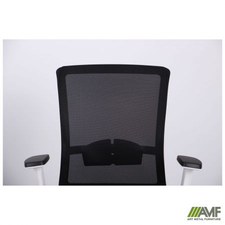 Фото 6 - Кресло Uran White сиденье Сидней 07/спинка Сетка HY-100 черная 