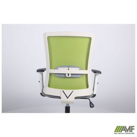 Фото 14 - Кресло Uran White сиденье Сидней-20/спинка Сетка SL-06 салатовая 
