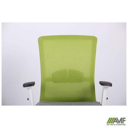 Фото 6 - Кресло Uran White сиденье Сидней-20/спинка Сетка SL-06 салатовая 