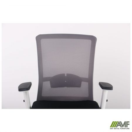 Фото 6 - Кресло Uran White сиденье Нест-01 черная/спинка Сетка HY-109 серая 