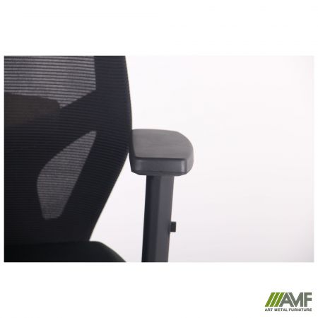 Фото 11 - Кресло Lead Black HR сиденье Нест-01 черная/спинка Сетка SL-00 черная 