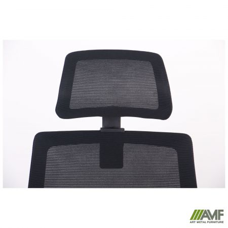 Фото 13 - Кресло Lead Black HR сиденье Нест-01 черная/спинка Сетка SL-00 черная 
