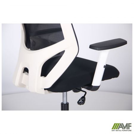 Фото 13 - Кресло Lead White HR сиденье Нест-01 черная/спинка Сетка HY-100 черная 