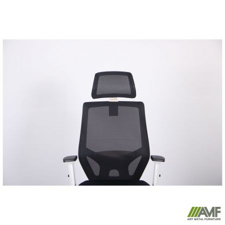 Фото 6 - Кресло Lead White HR сиденье Нест-01 черная/спинка Сетка HY-100 черная 