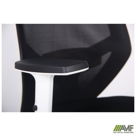 Фото 10 - Крісло Lead White сидіння Нест-01 чорна/спинка Сітка HY-100 чорна 