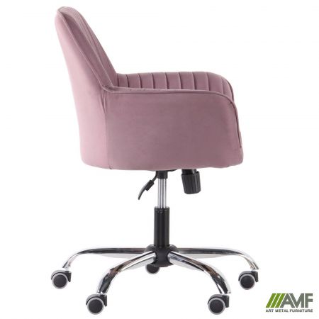 Фото 4 - Кресло Аспен хром ткань Flox 77 лиловый со штрихкодом EAN