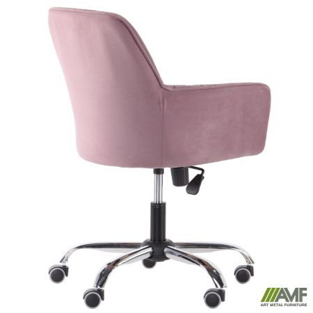 Фото 5 - Кресло Аспен хром ткань Flox 77 лиловый со штрихкодом EAN