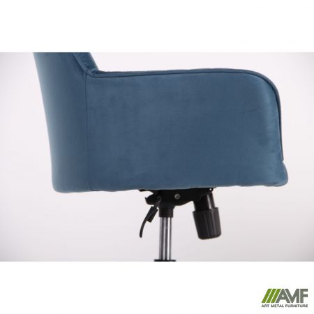 Фото 18 - Кресло Аспен хром ткань Flox 85 синий со штрихкодом EAN