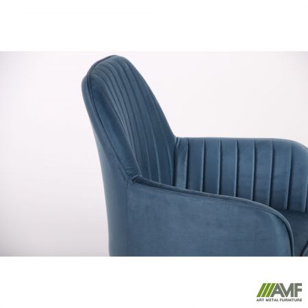 Фото 19 - Кресло Аспен хром ткань Flox 85 синий со штрихкодом EAN 