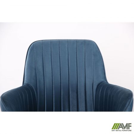 Фото 6 - Кресло Аспен хром ткань Flox 85 синий со штрихкодом EAN 