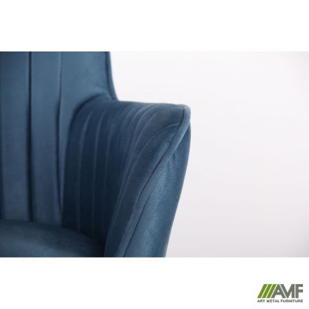 Фото 10 - Кресло Аспен хром ткань Flox 85 синий со штрихкодом EAN