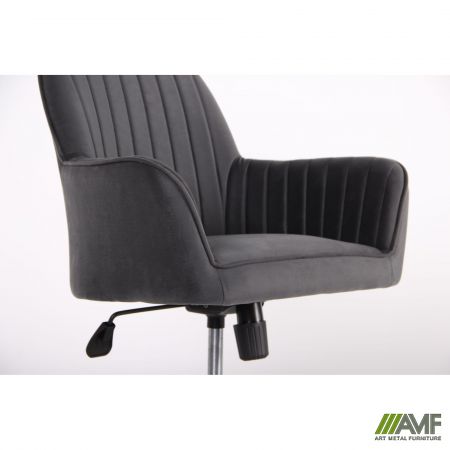 Фото 14 - Кресло Аспен хром ткань Flox 95 серый со штрихкодом EAN 