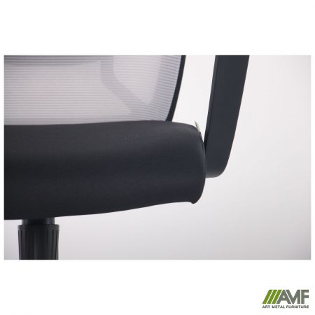 Фото 10 - Кресло Tin сиденье Саванна nova Black 19/спинка Сетка SL-01 св.серая