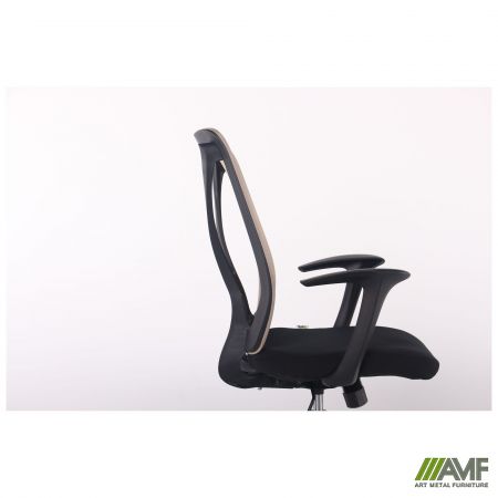 Фото 9 - Кресло Nickel Black сиденье Нест-01 черная/спинка Сетка SL-02 беж 