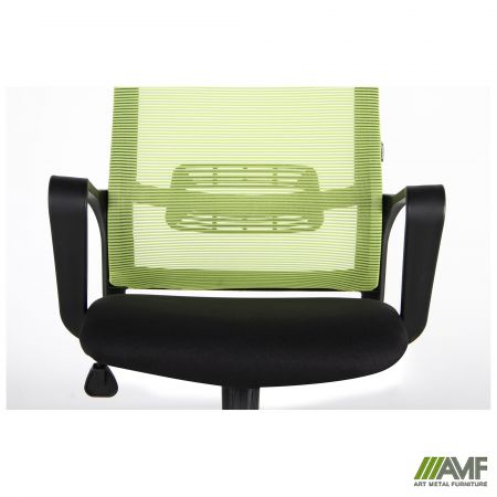 Фото 8 - Кресло Matrix HR сиденье Саванна nova Black 19/спинка Сетка Line-05 салатовая