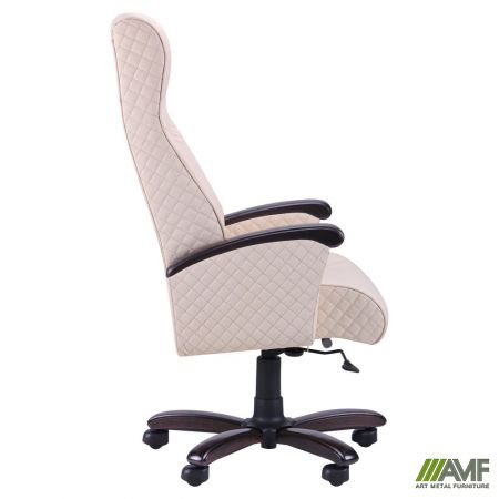 Фото 2 - Кресло Галант Элит DT Коньяк Кожа Люкс комбинированная Авокадо