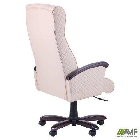 Фото 4 - Кресло Галант Элит DT Коньяк Кожа Люкс комбинированная Авокадо