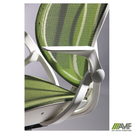 Фото 6 - Кресло Lotus HR пластик белый/сетка зеленая