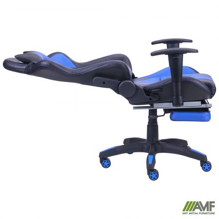 Фото 6 - Кресло VR Racer Magnus черный/синий 