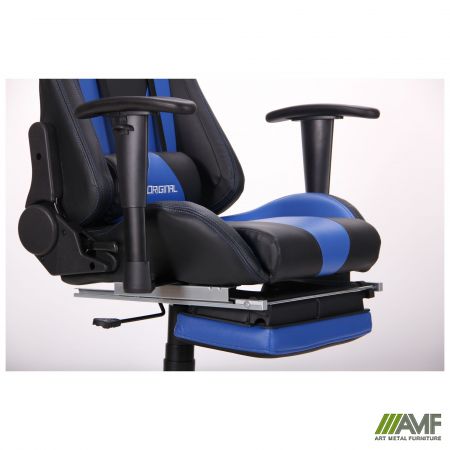 Фото 9 - Кресло VR Racer Magnus черный/синий 